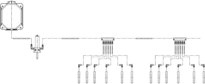 Structuurdiagram van de PMN-kettingsmeerpomp Structuurdiagram van de PMN-kettingsmeerpomp