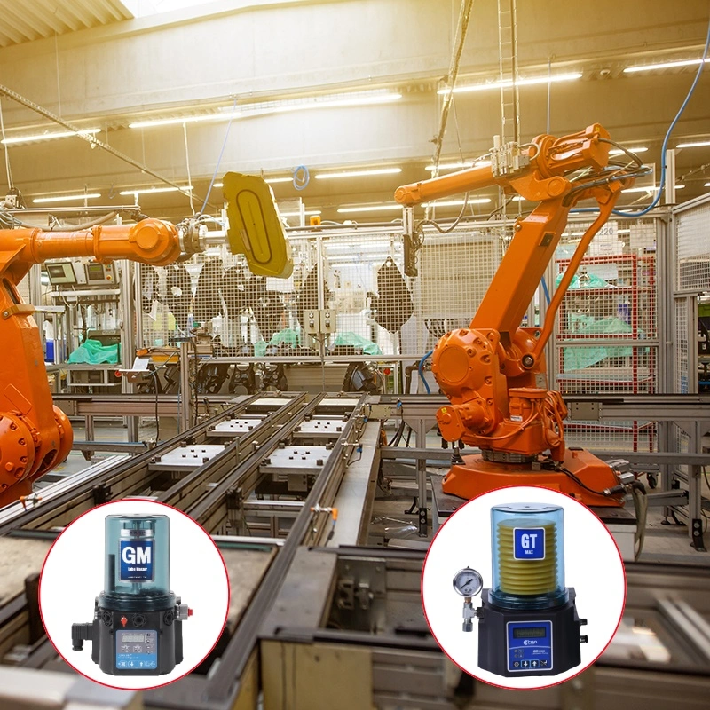 Centraal smeersysteem in automatiseringsapparatuur