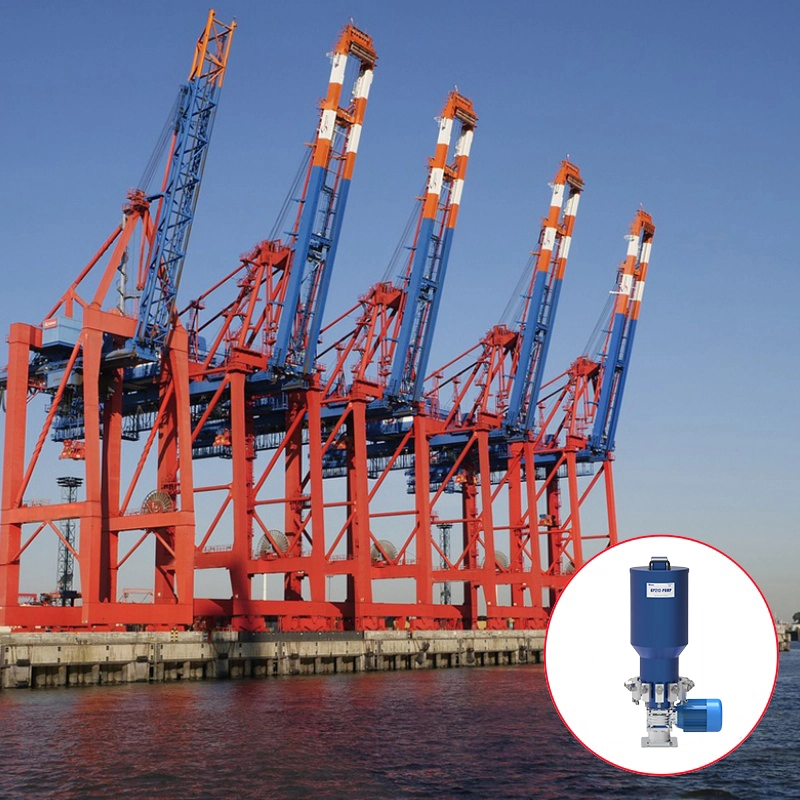 Centraal smeersysteem in havenfaciliteiten