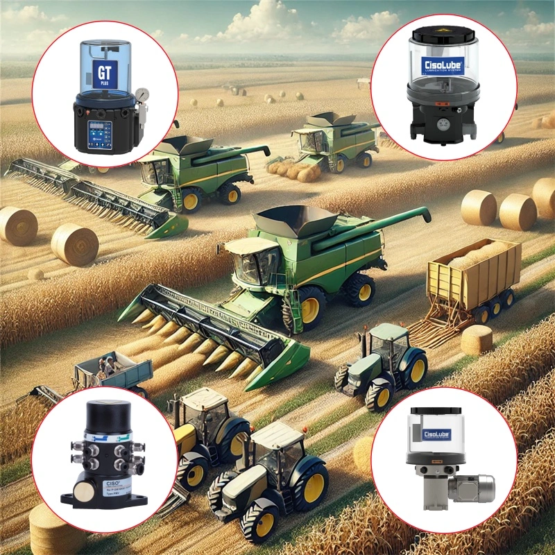 Centraal smeersysteem in landbouwmachines