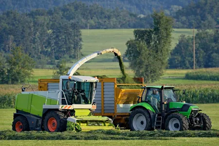 Oogstmachine voor voer
